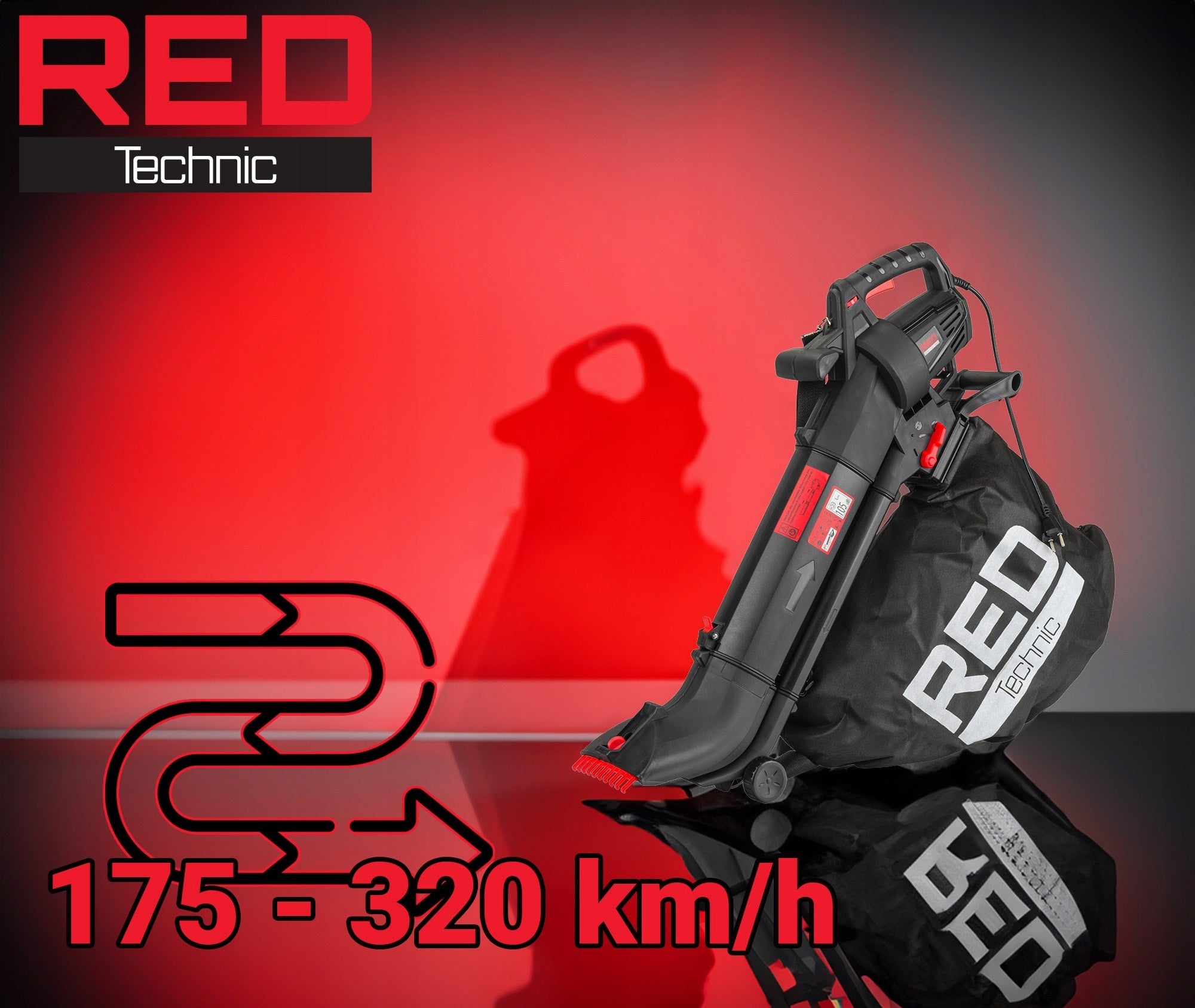 Electric Vacuum Cleaner Leaf Garden Blower 3550W 3IN1 RAKE 320km/h Manufacturer code RTODL0044