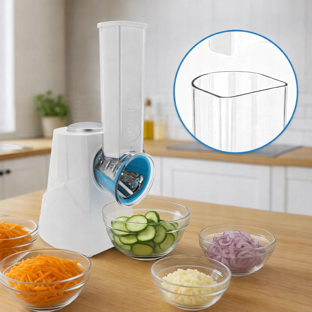 Electric Vegetable Slicer 5in1 Grater Slicer 5 Tips Manufacturer code ME 3604.1