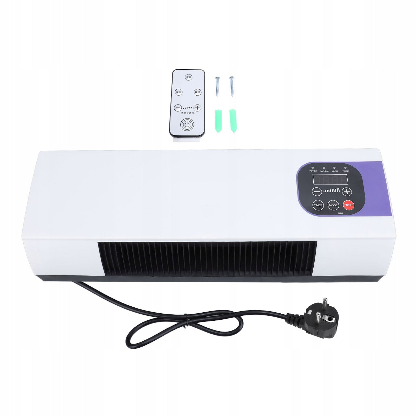 Electric Wall Heater, Wall Mounted Heating Machine Nature Warm Wind with