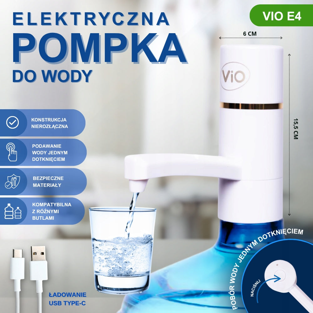 Electric Water Pump ViO E4 White – Wireless Water Dispenser Manufacturer code ViO-E4-WHT