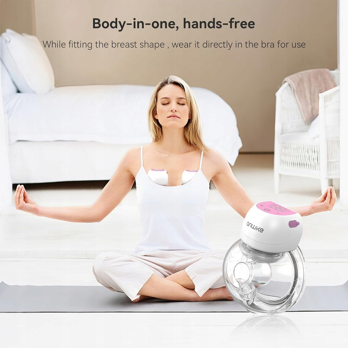 Electric Wearable Breast Pump, 3 Modes, 9 Levels with LED Display Brand no brand