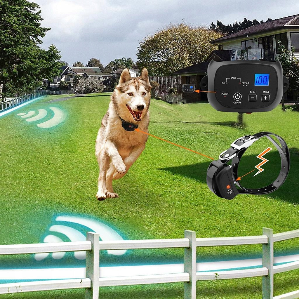 Electric Wireless Dog Fence Waterproof Training Collars 5000 Square Meters Manufacturer code 14564034596