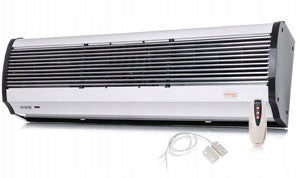 Electric air curtain 12kW 180cm remote control WRMS12+ feel door Warmtec Kind with electric heater