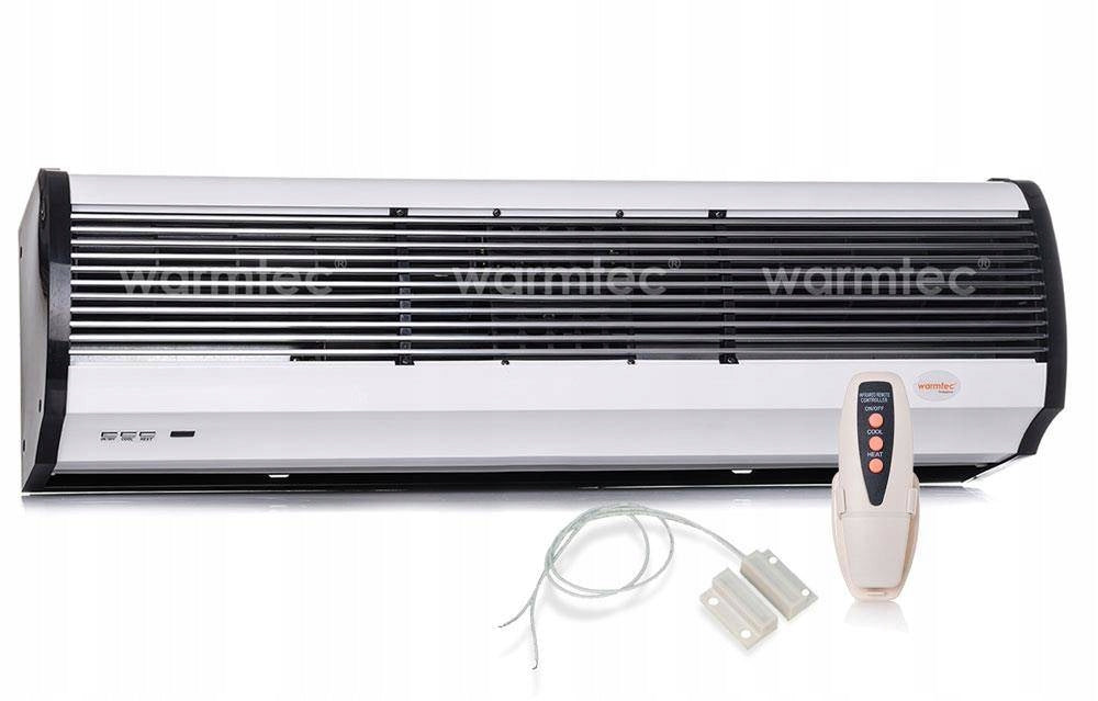 Electric air curtain 12kW 180cm remote control WRMS12+ feel door Warmtec