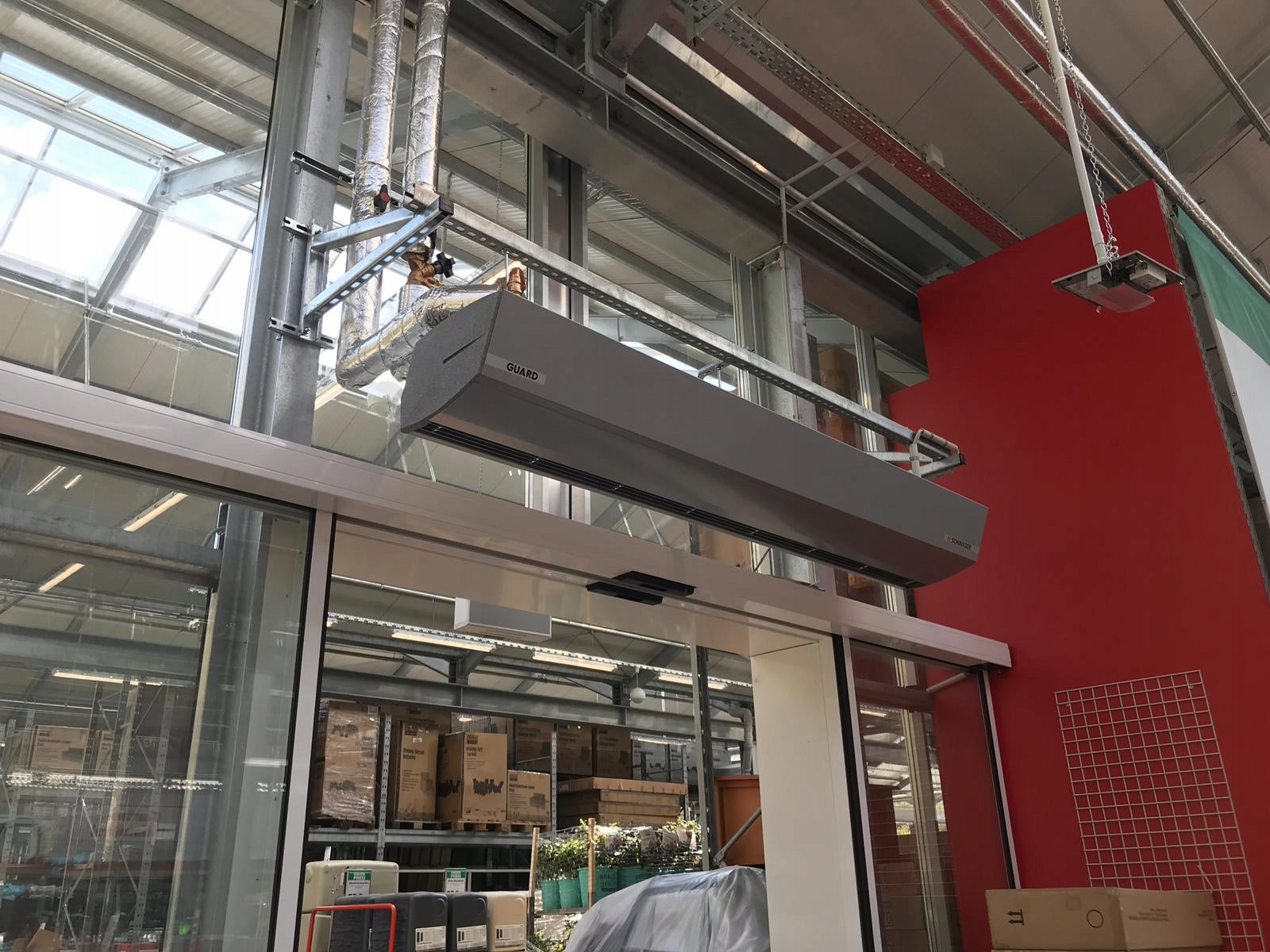 Electric air curtain GUARD 100E 4-7 kW Sonniger Power 100 W