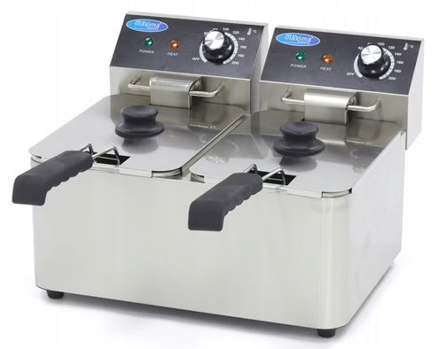 Electric air fryer 2 x 4L 5000W MAXIMA 09365212 reliable