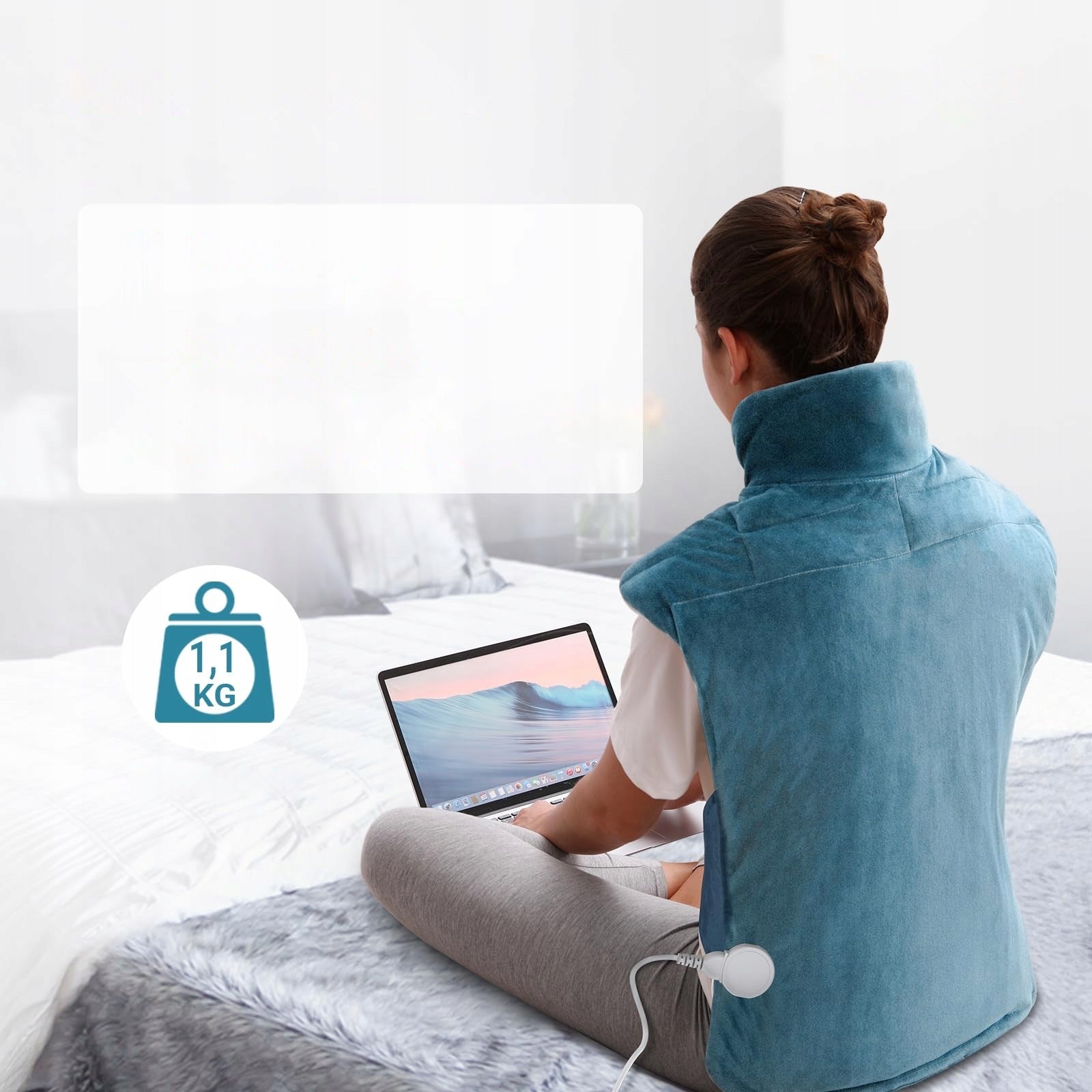Electric back cushion neck heating belt weighted Comfytemp 85x53 Manufacturer code K9066