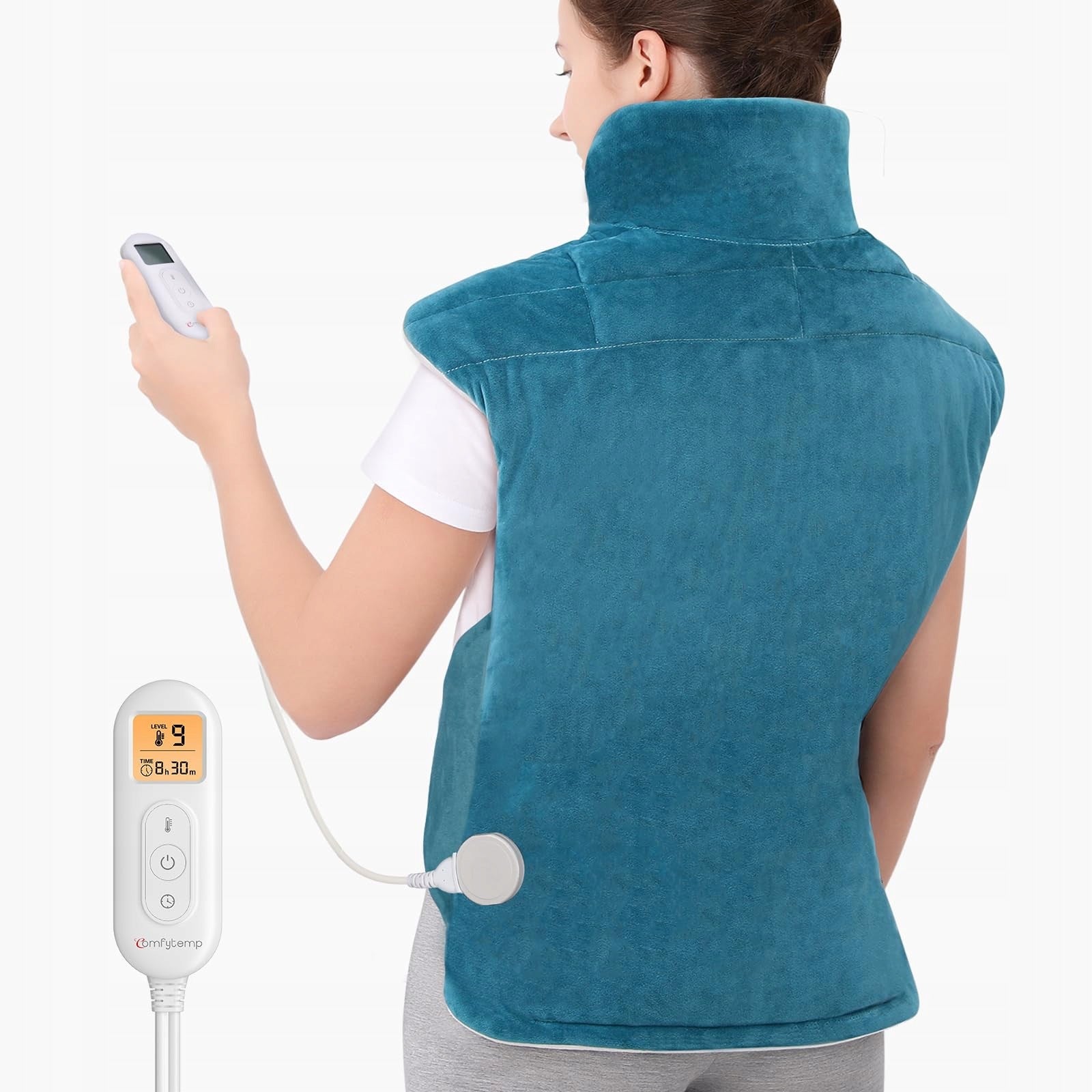 Electric back cushion neck heating belt weighted Comfytemp 85x53