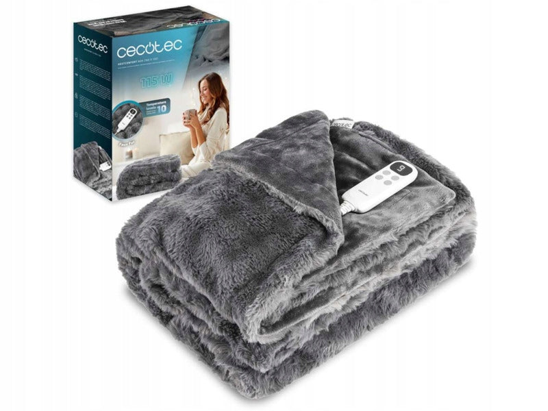 Electric blanket CECOTEC Noa 160 x 130 cm Grey Brand Cecotec