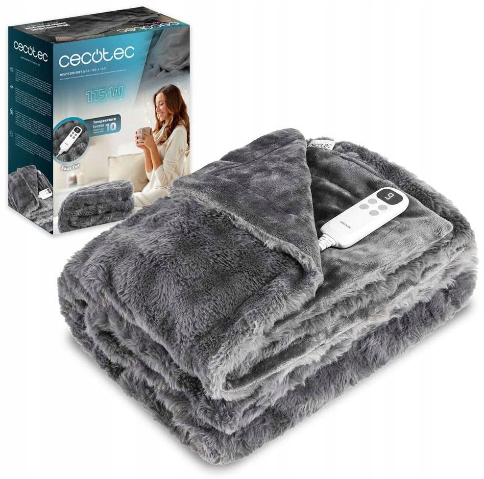 Electric blanket CECOTEC Noa 160 x 130 cm Grey