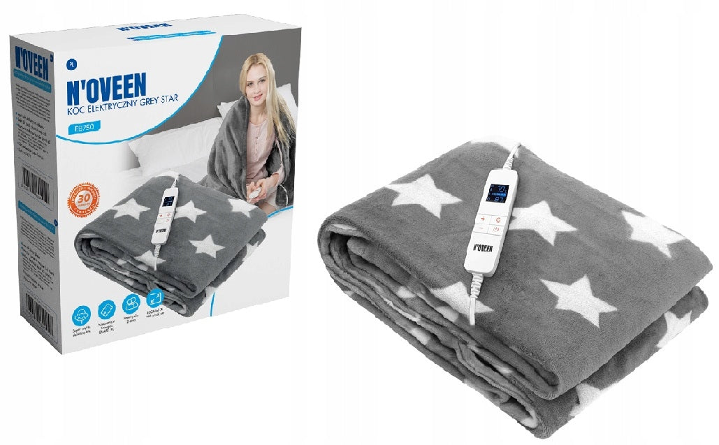 Electric blanket Noveen EB750 Grey Star 160 x 180cm