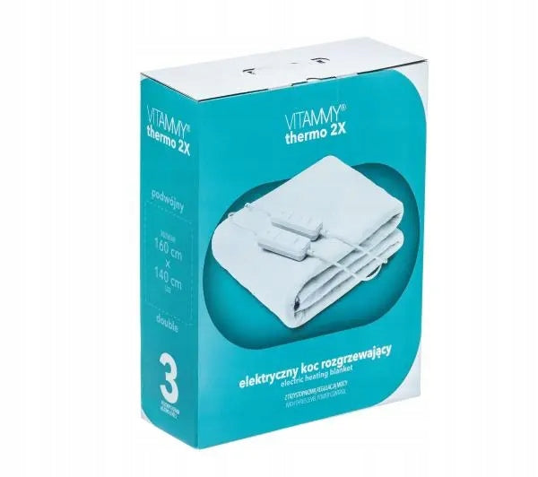 Electric blanket Vitammy Thermo 2x 160 x 140 cm Temperature control Manufacturer of a medical device Vitammy