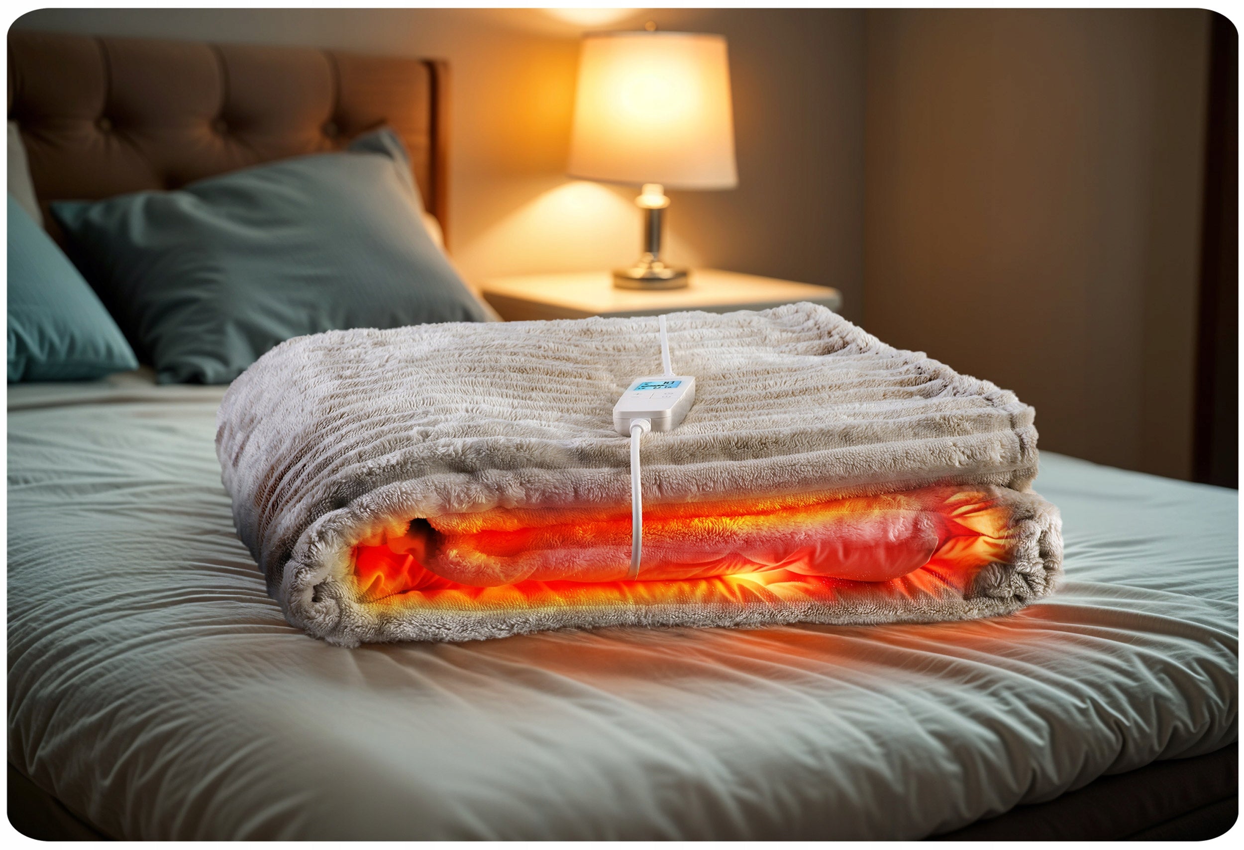 Electric blanket soft LARGE 180x160cm Heating mat Berdsen 160W + Timer Batteries included no