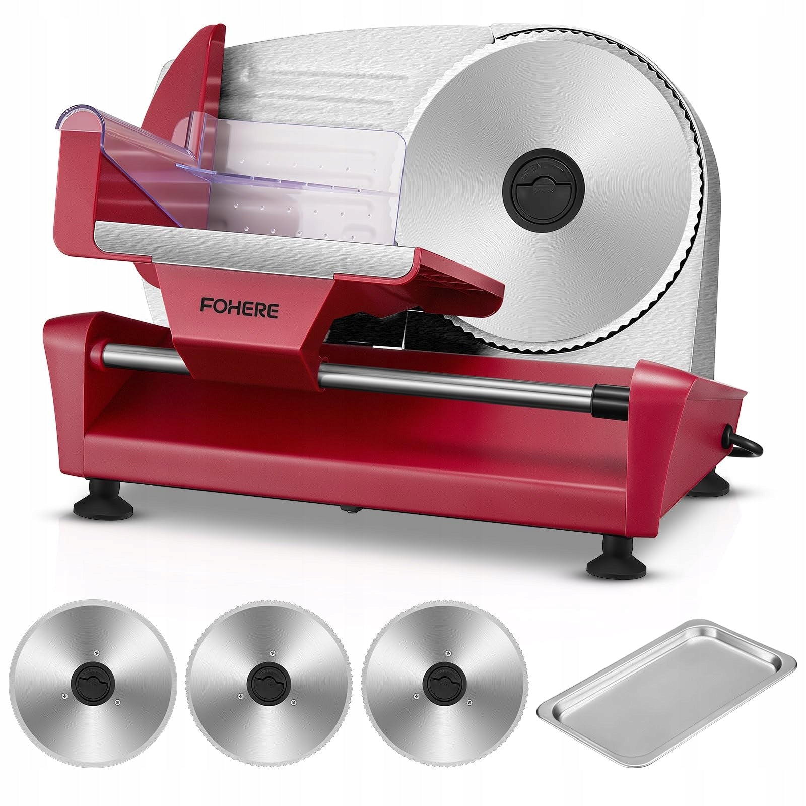 Electric bread slicer, 250 W, with 3 blades