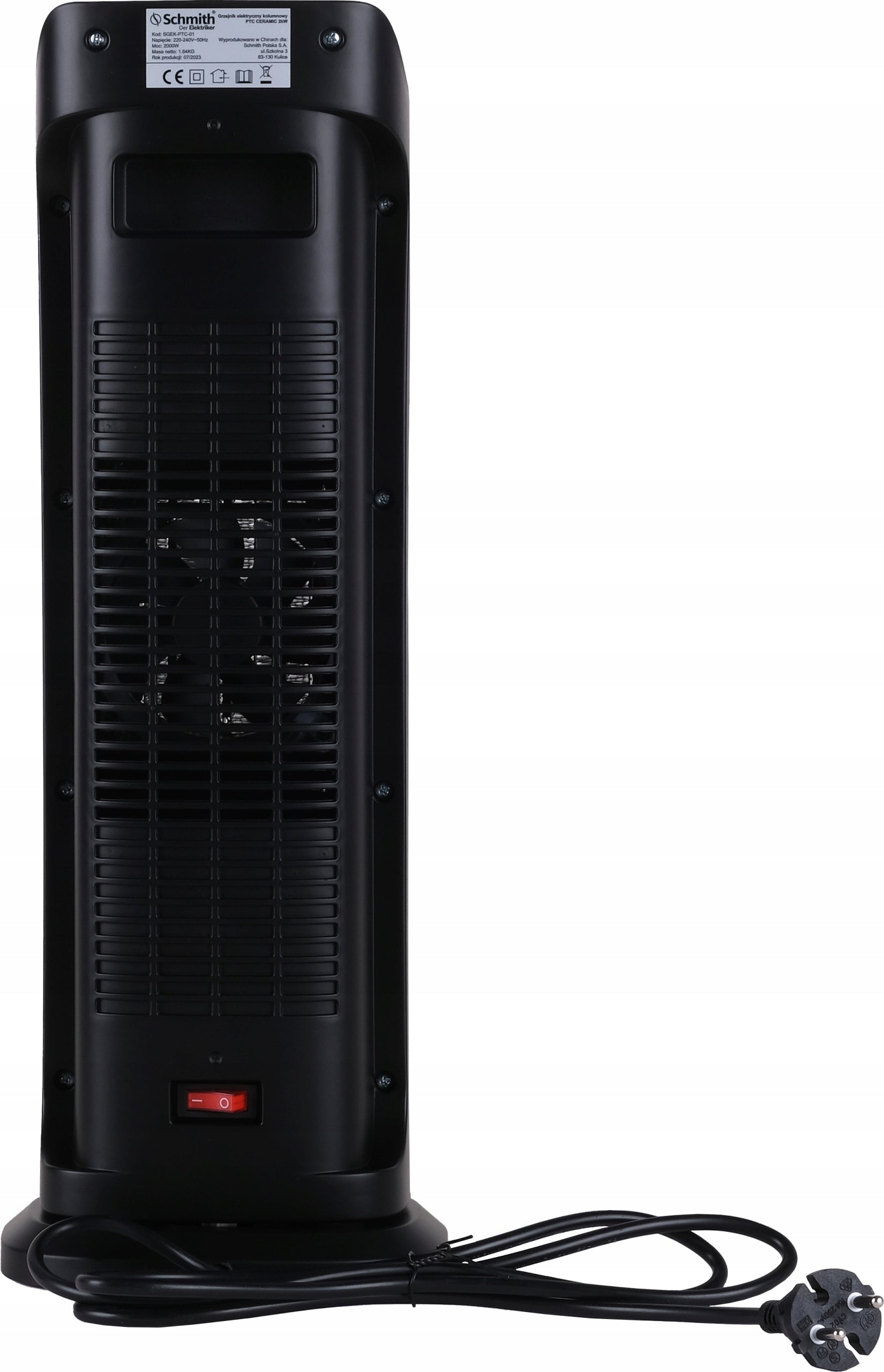 Electric ceramic column heater PTC 2000W + remote control Schmith EAN (GTIN) 5902004752839