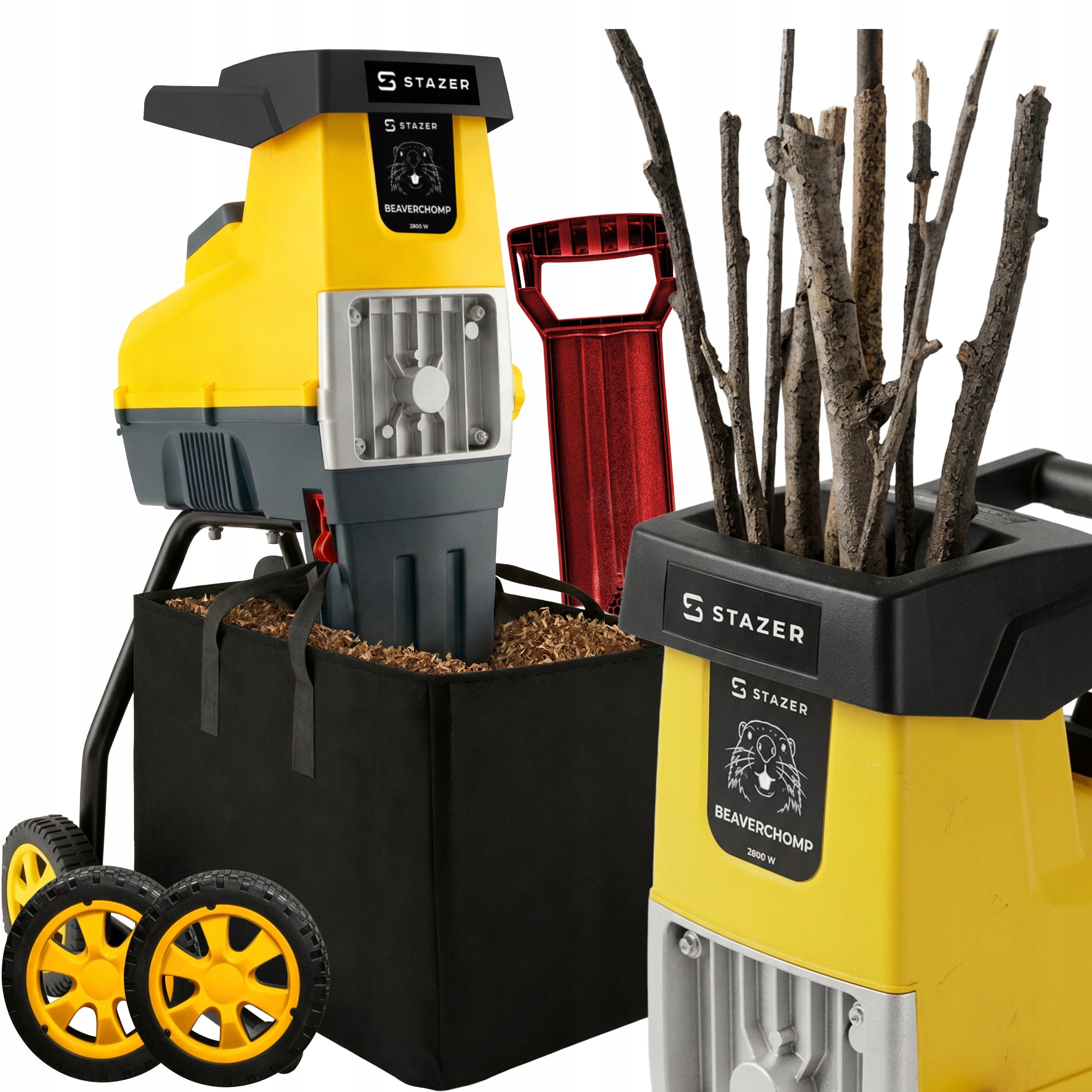 Electric chipper for branch cutter tank 60l 44mm 3600W