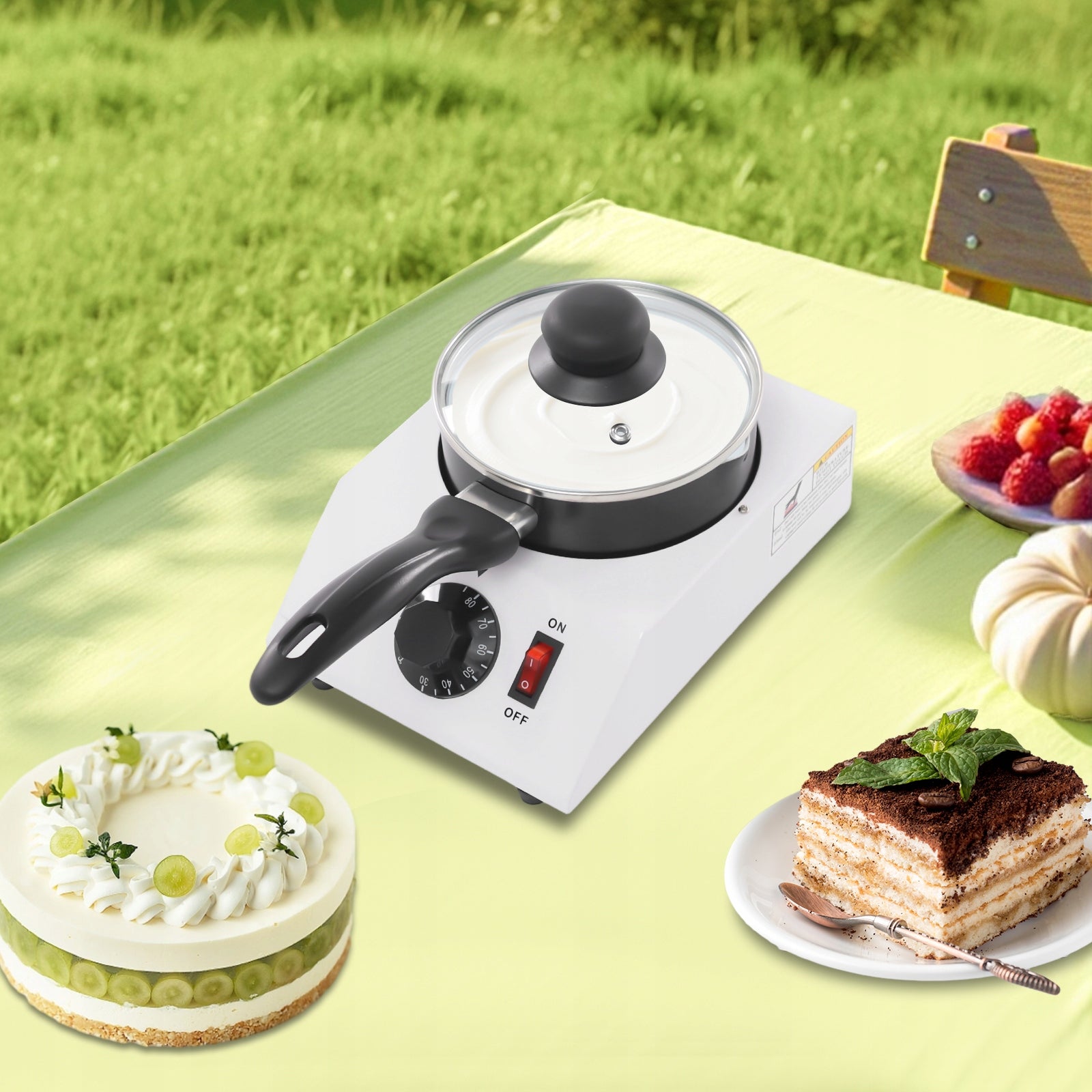 Electric chocolate melting pan Non-stick pan Chocolate Melter 40w Brand no brand