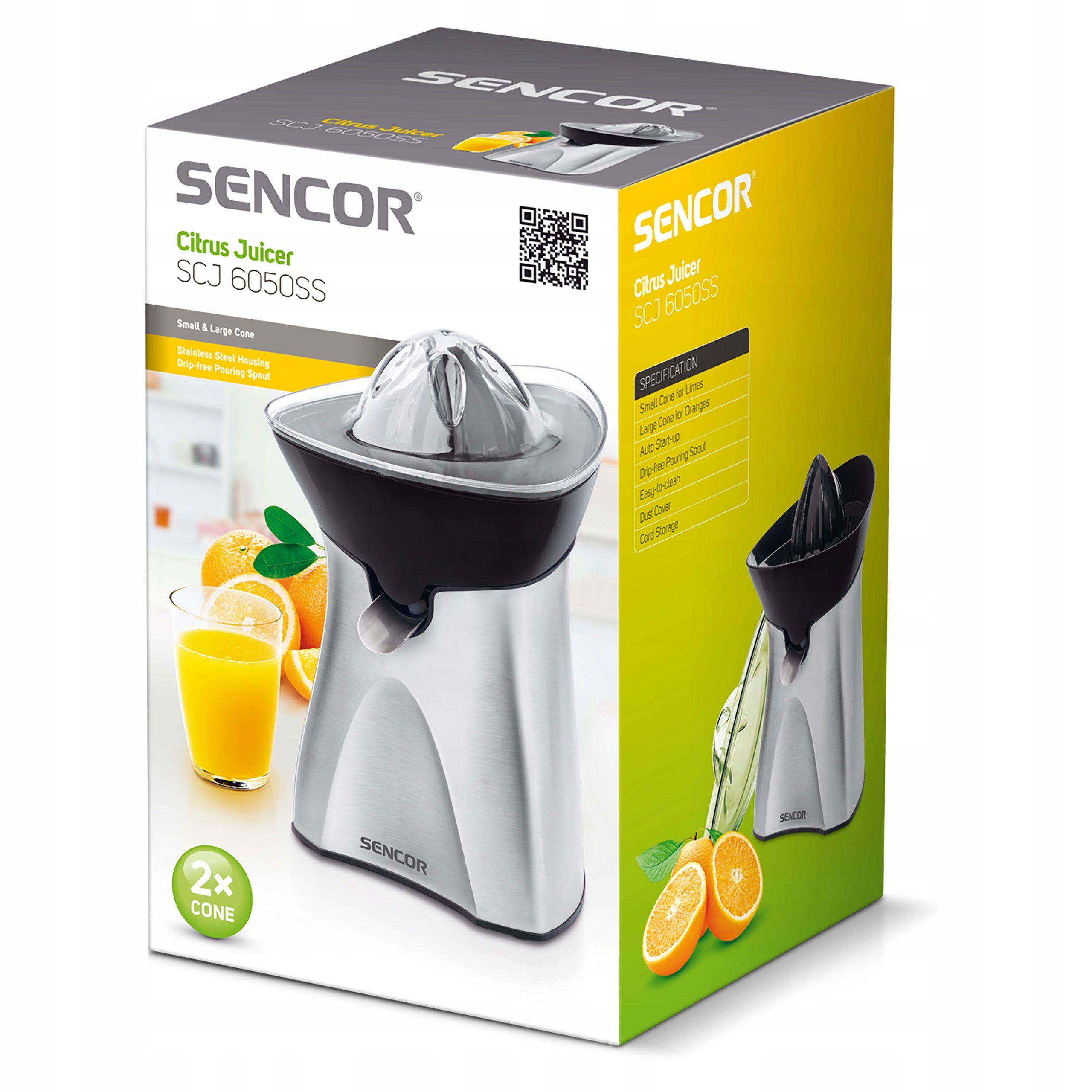 Electric citrus juicer silver 60W Sencor SCJ 6050GR Packaging status original