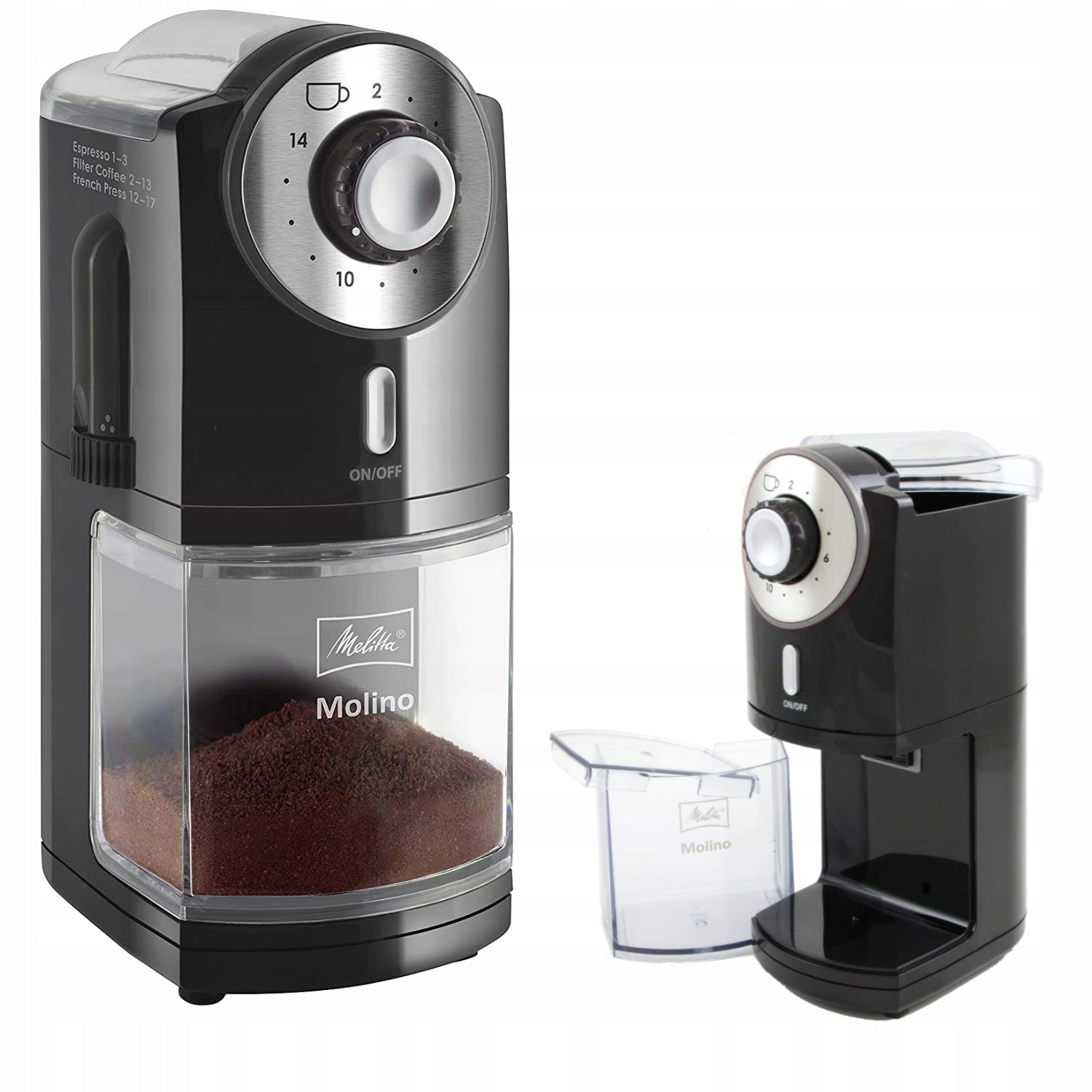 Electric coffee grinder Melitta Molino 1019-02 black