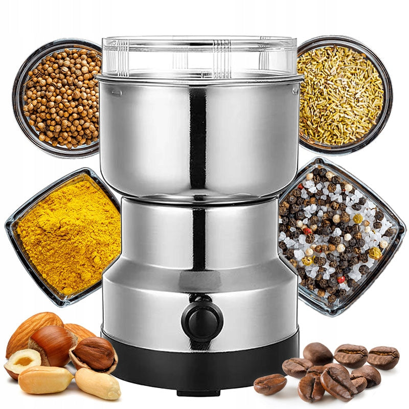 Electric coffee grinder nuts almond herbs spices stainless steel