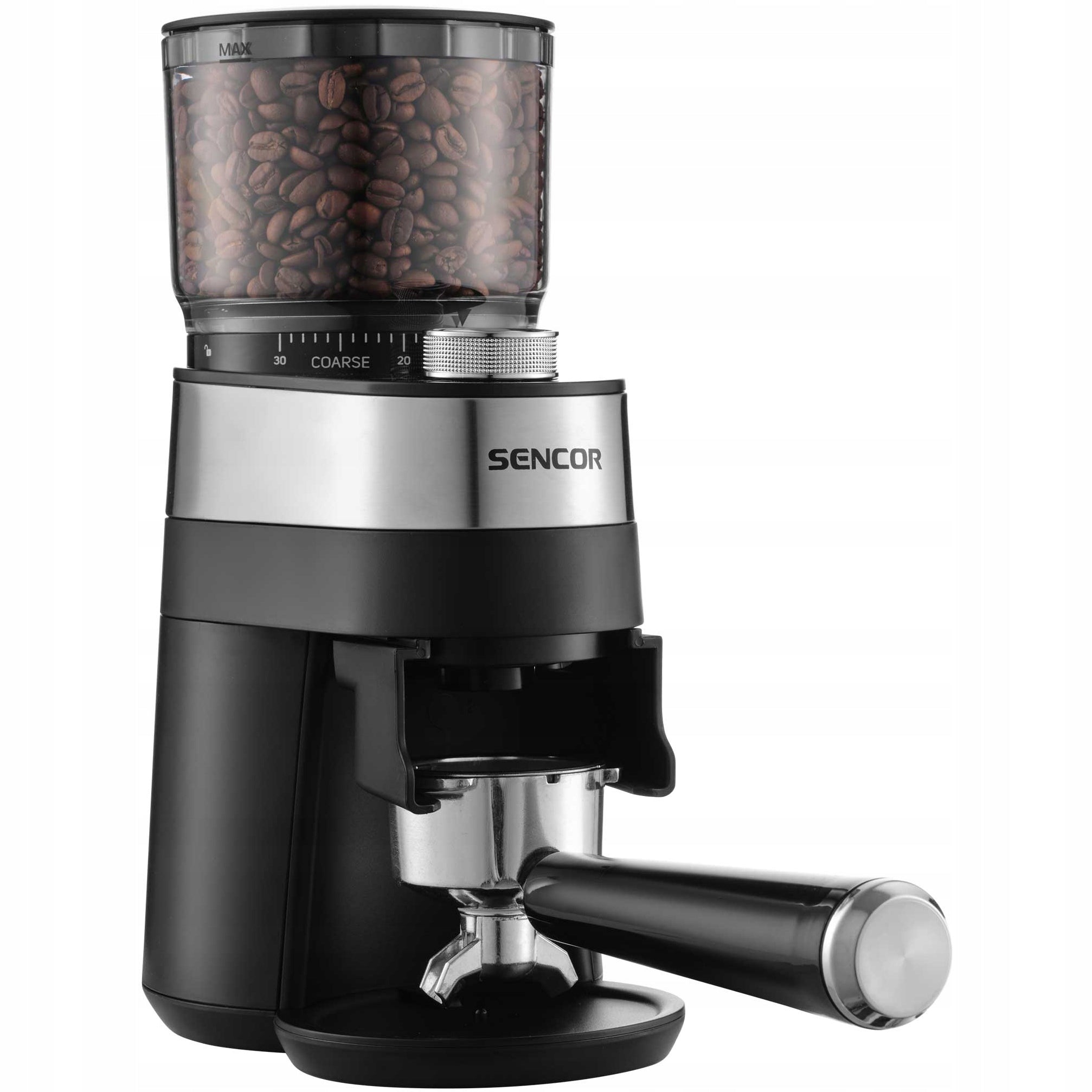 Electric coffee grinder with flat grinding stones SENCOR