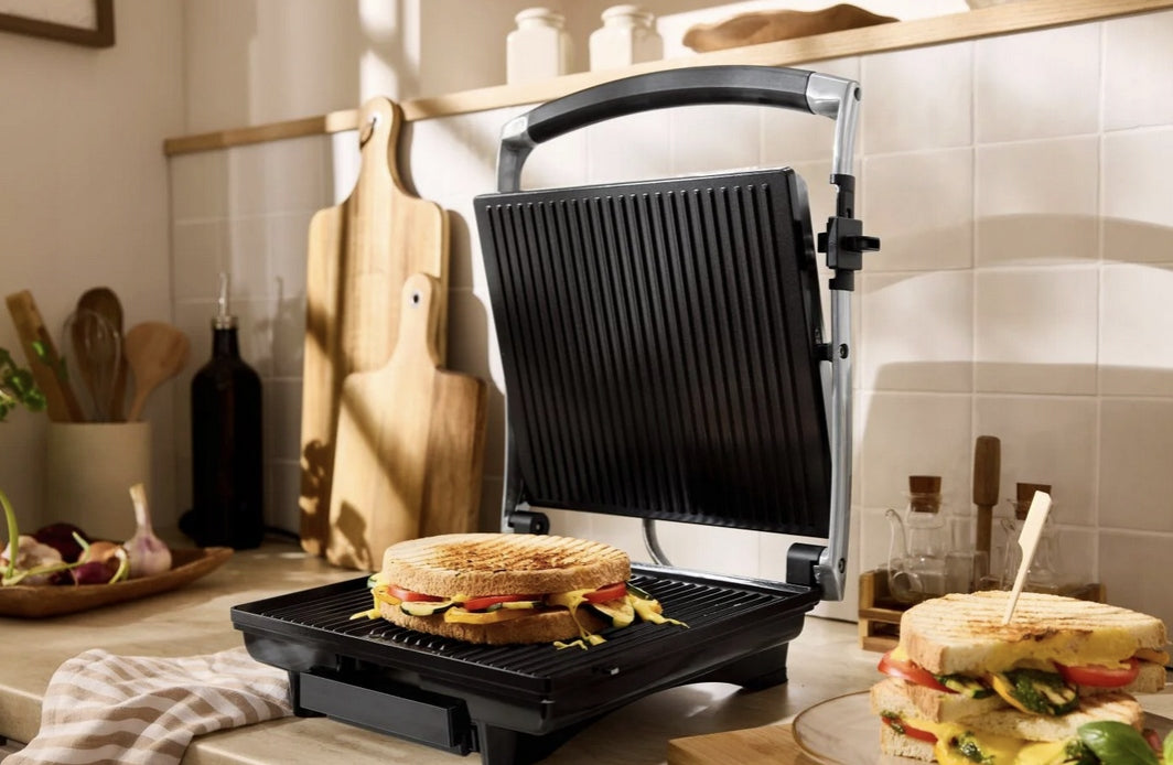 Electric contact grill Panini toaster 2000 W SilverCrest SPM 2000 Manufacturer code SPM 2000 E2