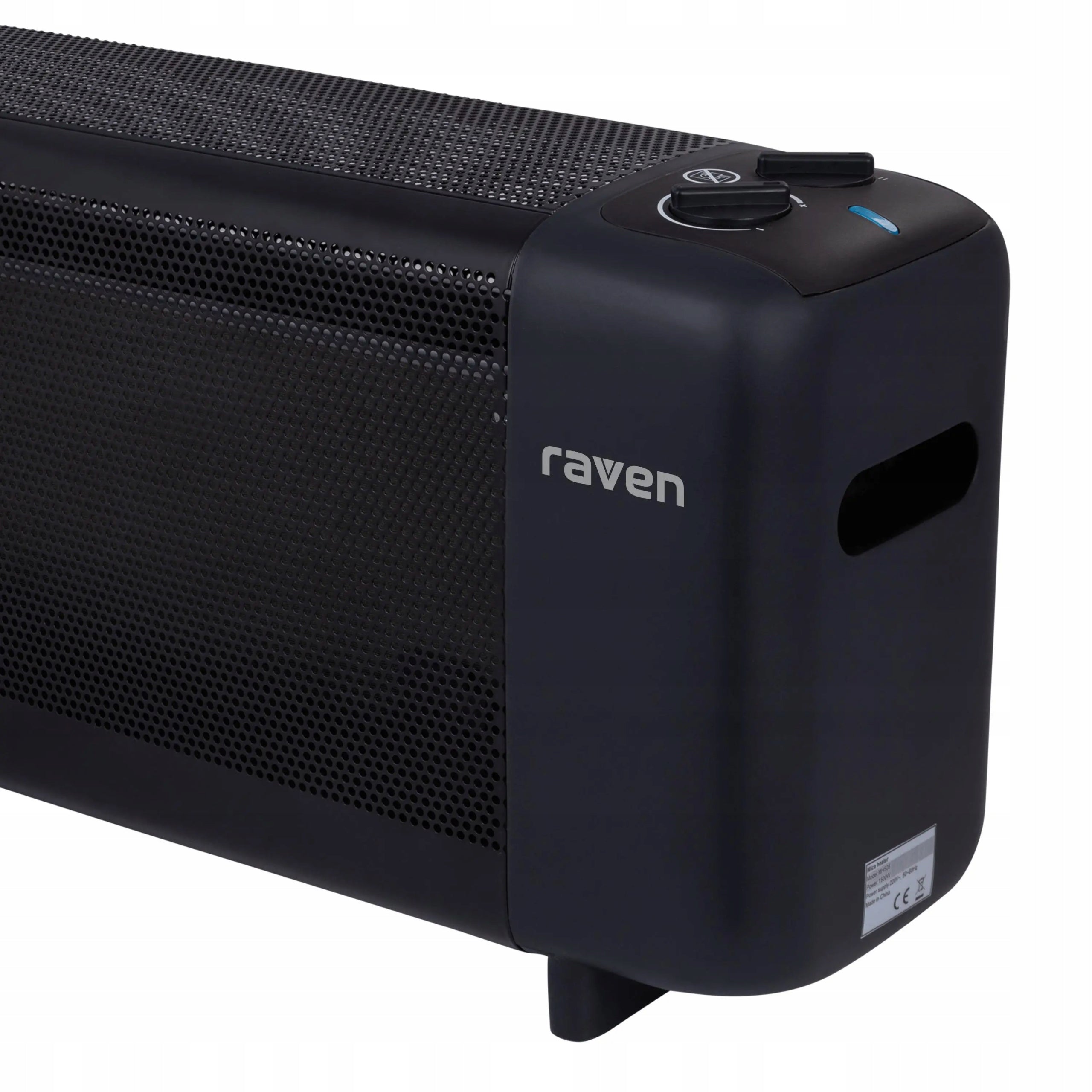 Electric convector heater RAVEN EGK002B Switch 750W 1500W Black Manufacturer code EGK002B