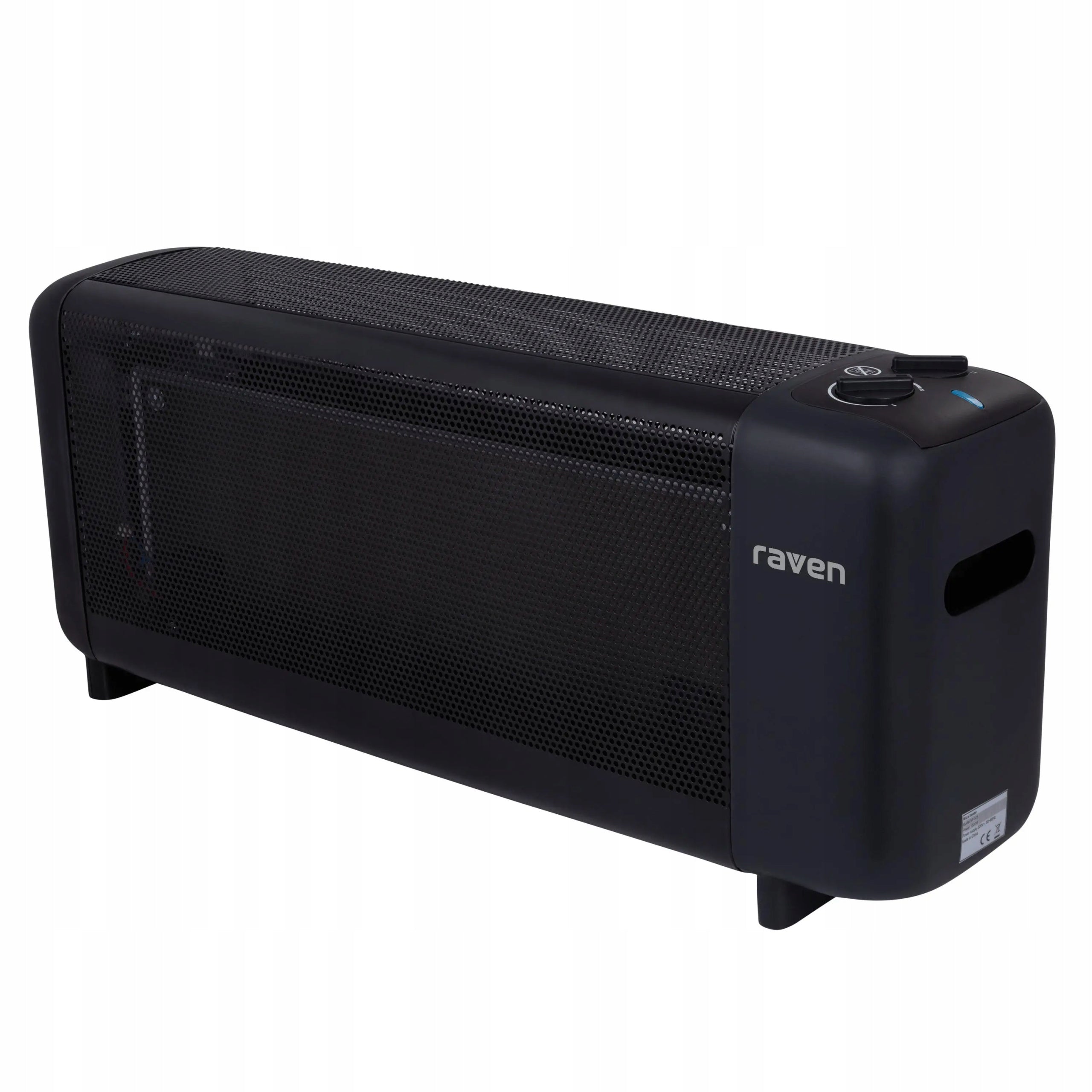 Electric convector heater RAVEN EGK002B Switch 750W 1500W Black Packaging status original