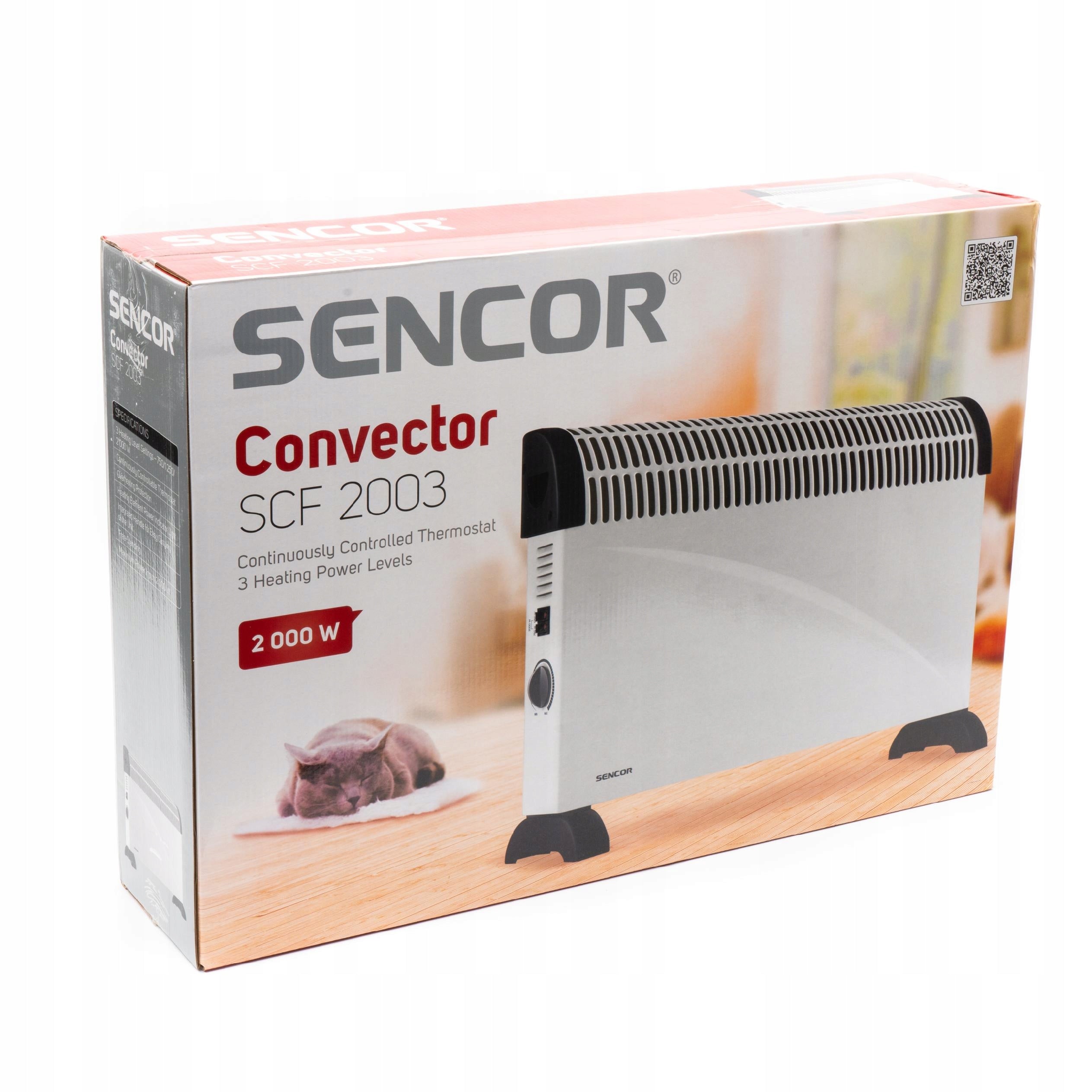 Electric convector heater Sencor SCF 2003 2000 W + Freebie Packaging status original