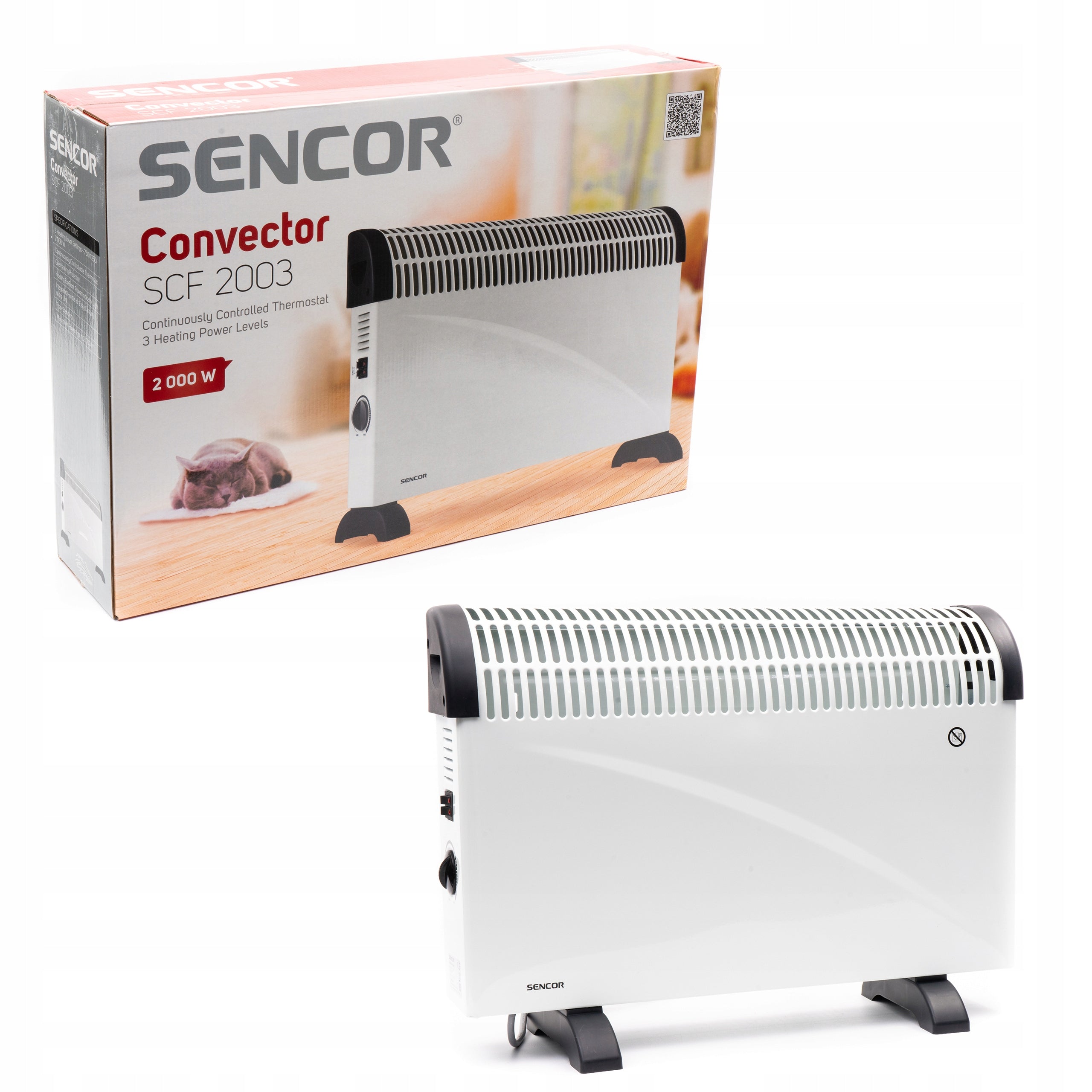 Electric convector heater Sencor SCF 2003 2000 W + Freebie