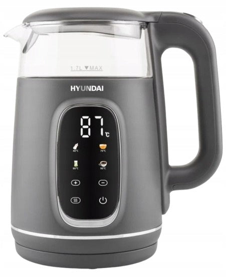Electric cordless kettle HYUNDAI VK670 glass 1,7L 2200W 40 – 100°C