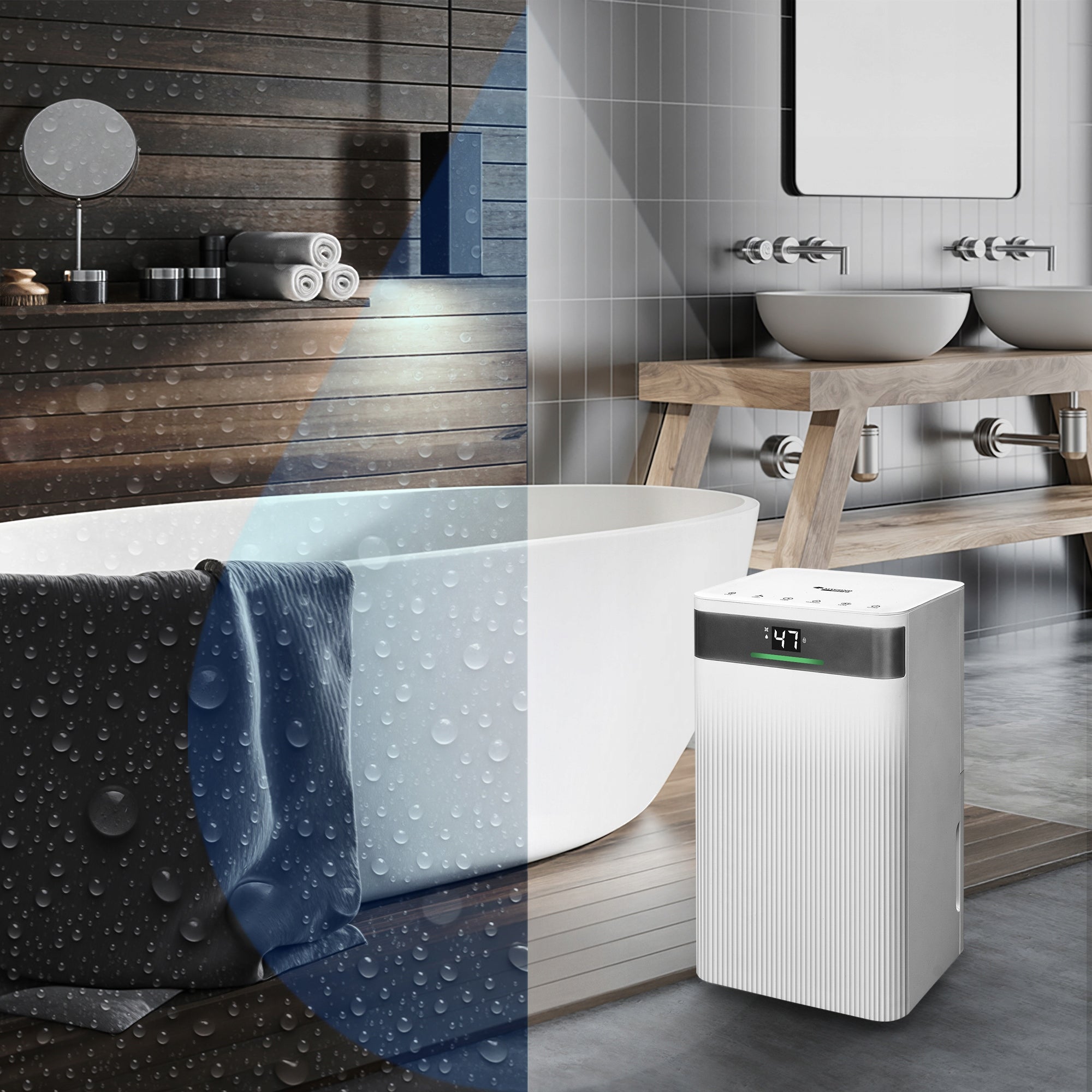 Electric dehumidifier MYCOND Tibo Eco 12L/24h Wi-Fi, Hygrostat Packaging status original