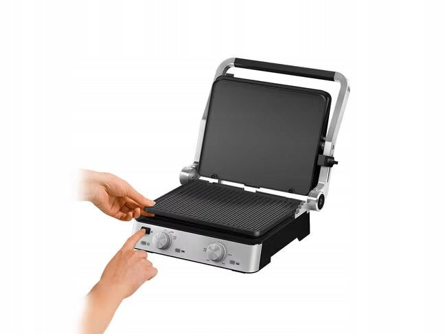 Electric folding grill BRAUN CG7020 silver/grey 2000 W Power rating 2000 W
