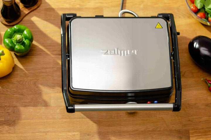 Electric folding grill ZELMER Tiles with stone coating 2200W Packaging status original