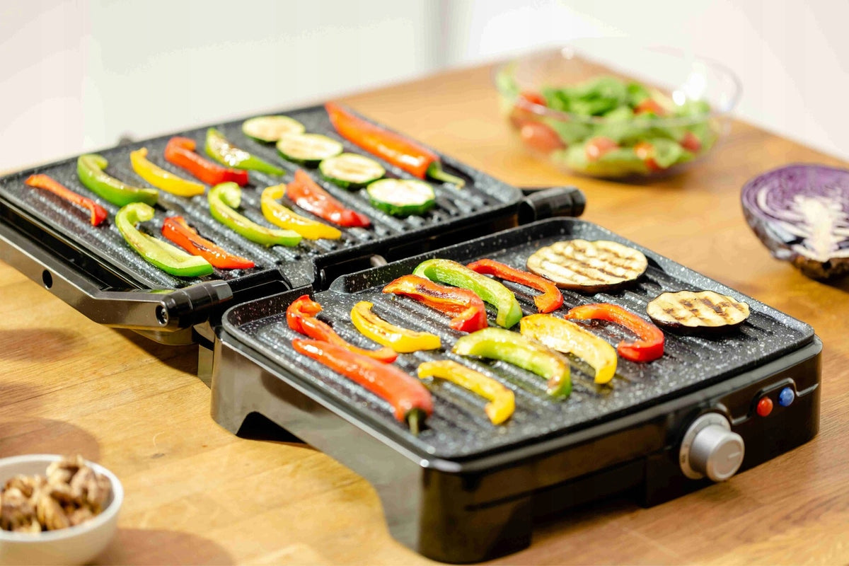 Electric folding grill ZELMER Tiles with stone coating 2200W Power rating 2200 W