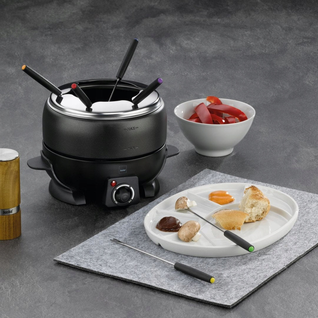 Electric fondue SIMPLON + 6 forks Brand Kela