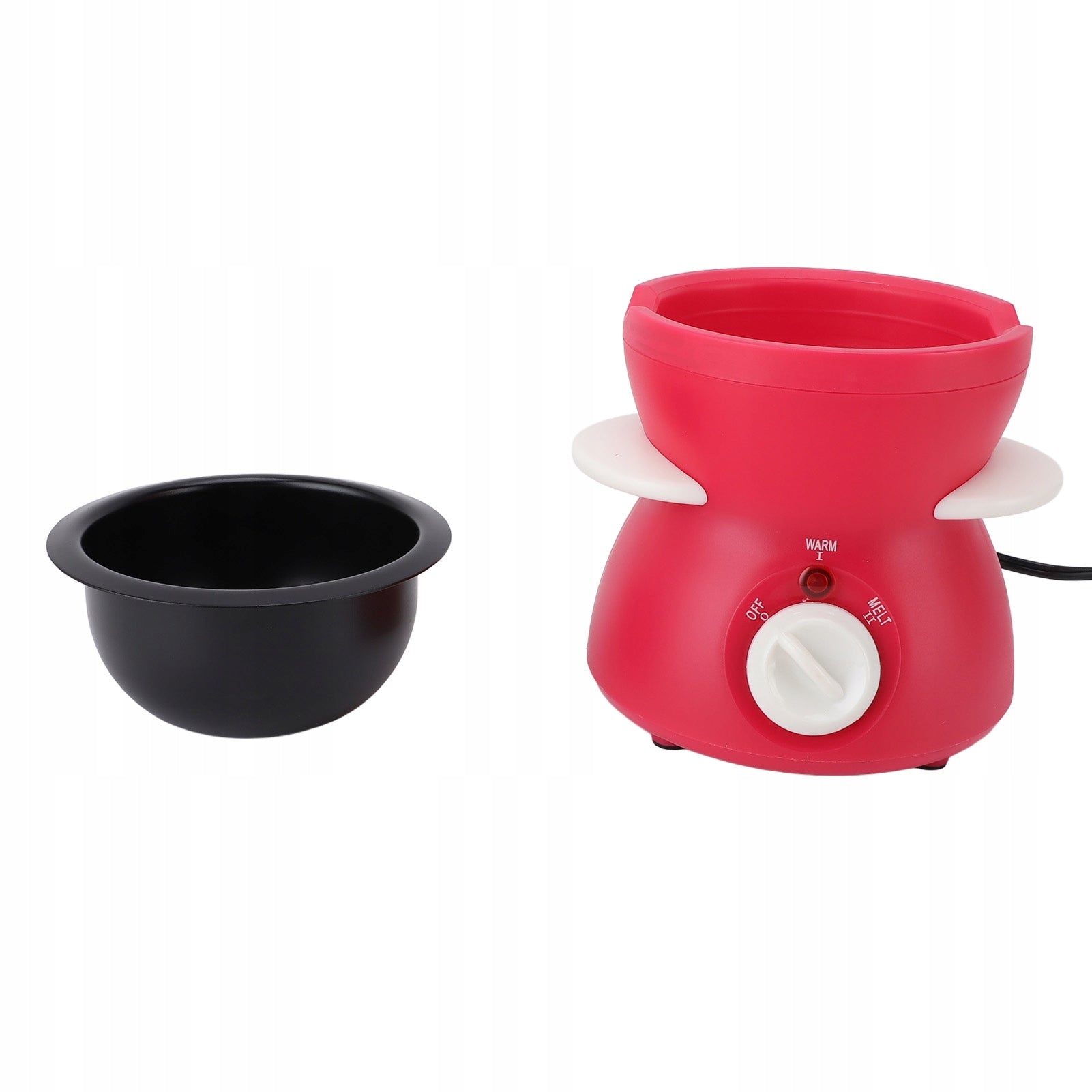 Electric fondue pot set, cast iron chocolate crucible removable Dominant color multicolor