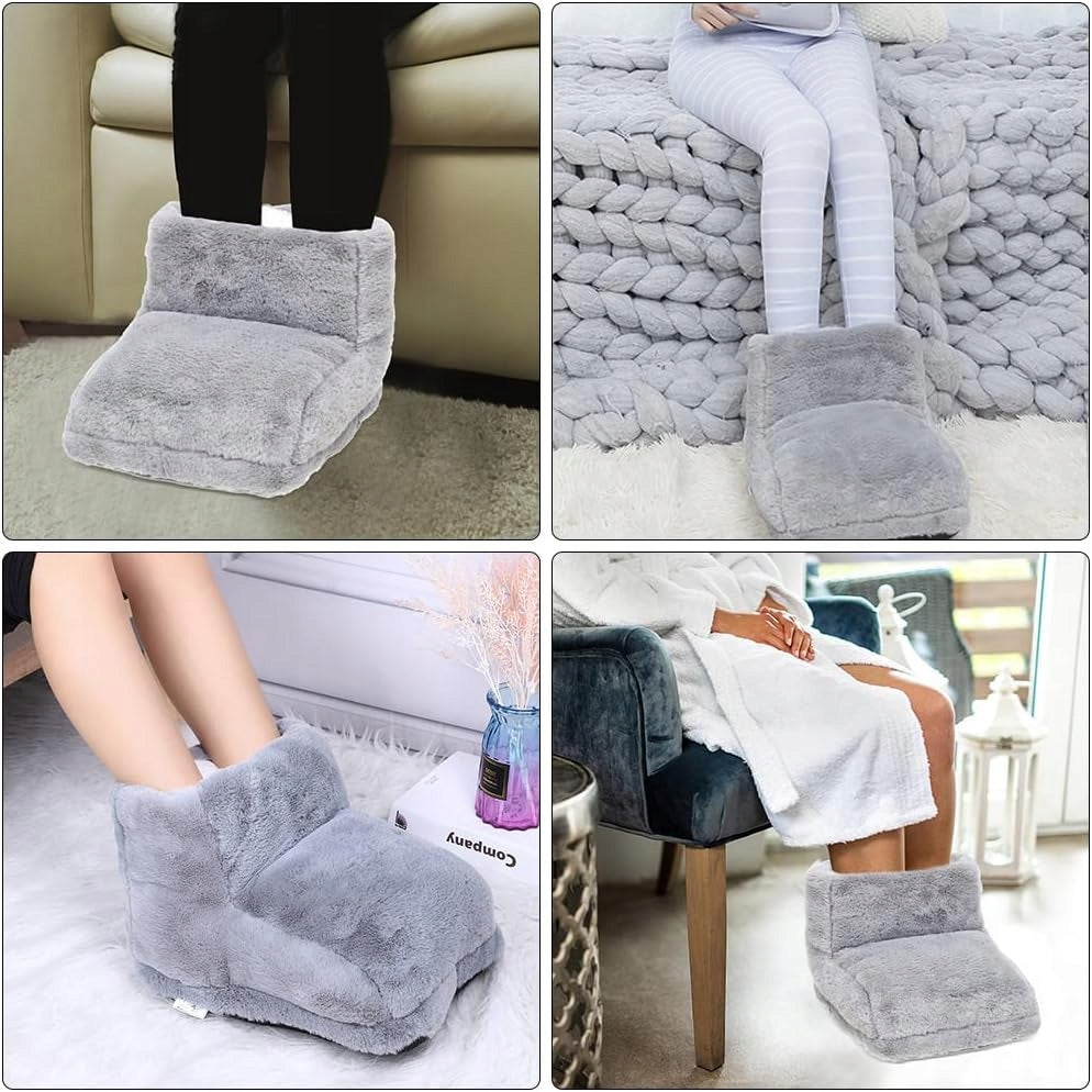 Electric foot heater, heat regulation with 3 heating settings Color gray