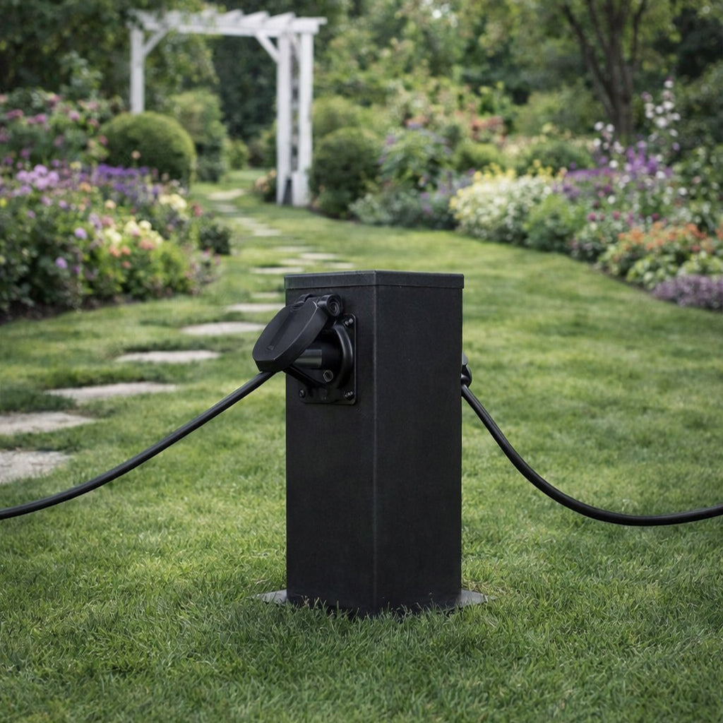 Electric garden post 2x hermetic socket 230V SuperLED Manufacturer code 8310
