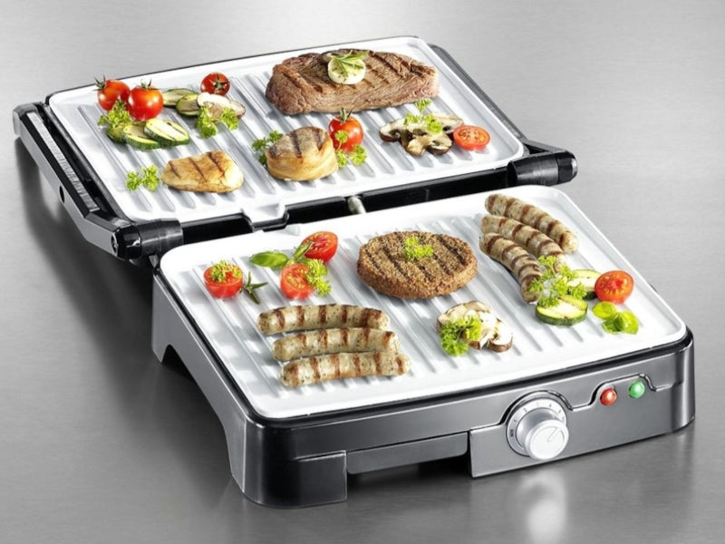 Electric grill Kanpek toaster oven for panini 1800 W silver/grey CERAMICS Brand no brand
