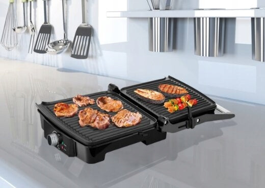 Electric grill MPM MGR-09M Dominant color silver/gray