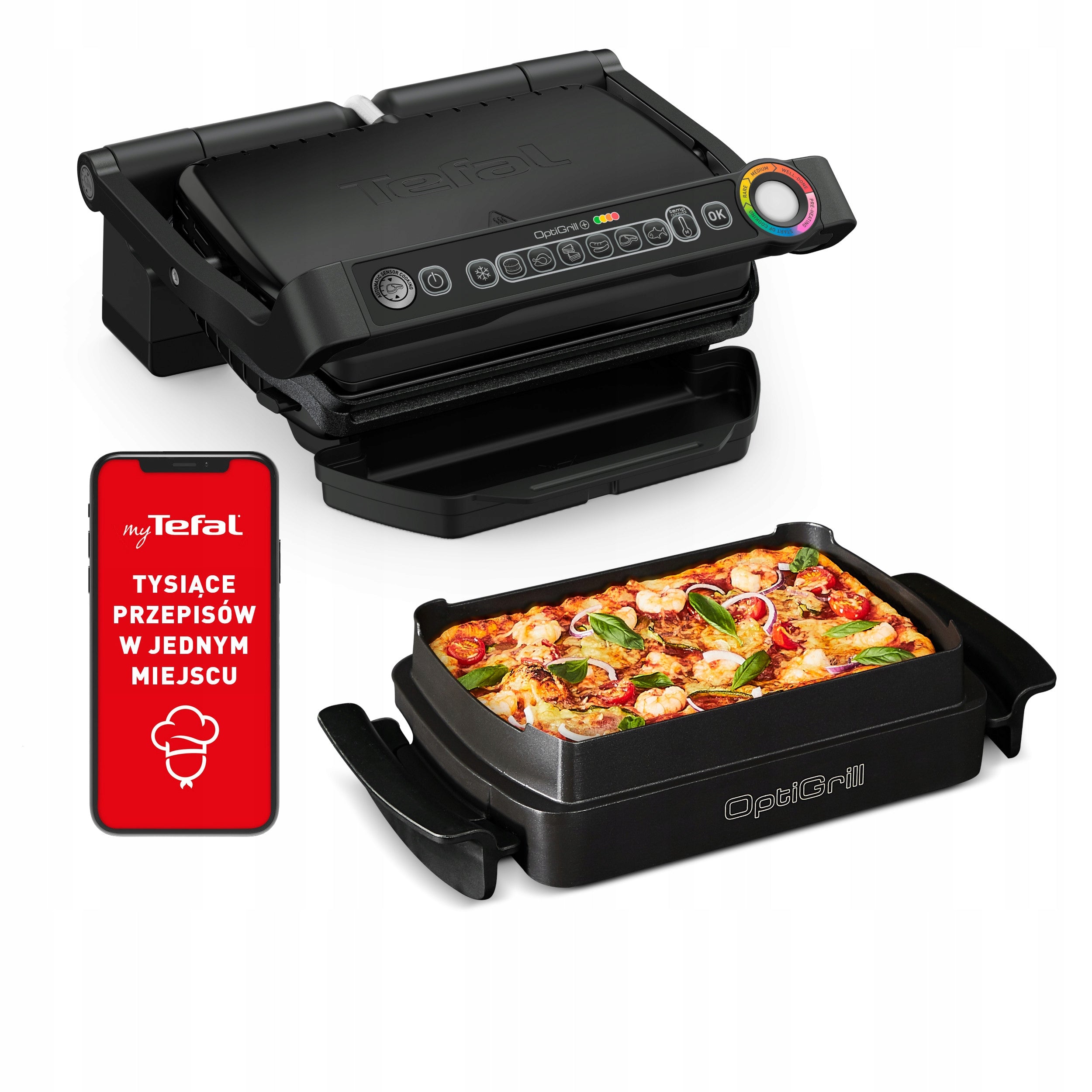 Electric grill TEFAL OptiGrill+ GC7148 Manufacturer code GC714834