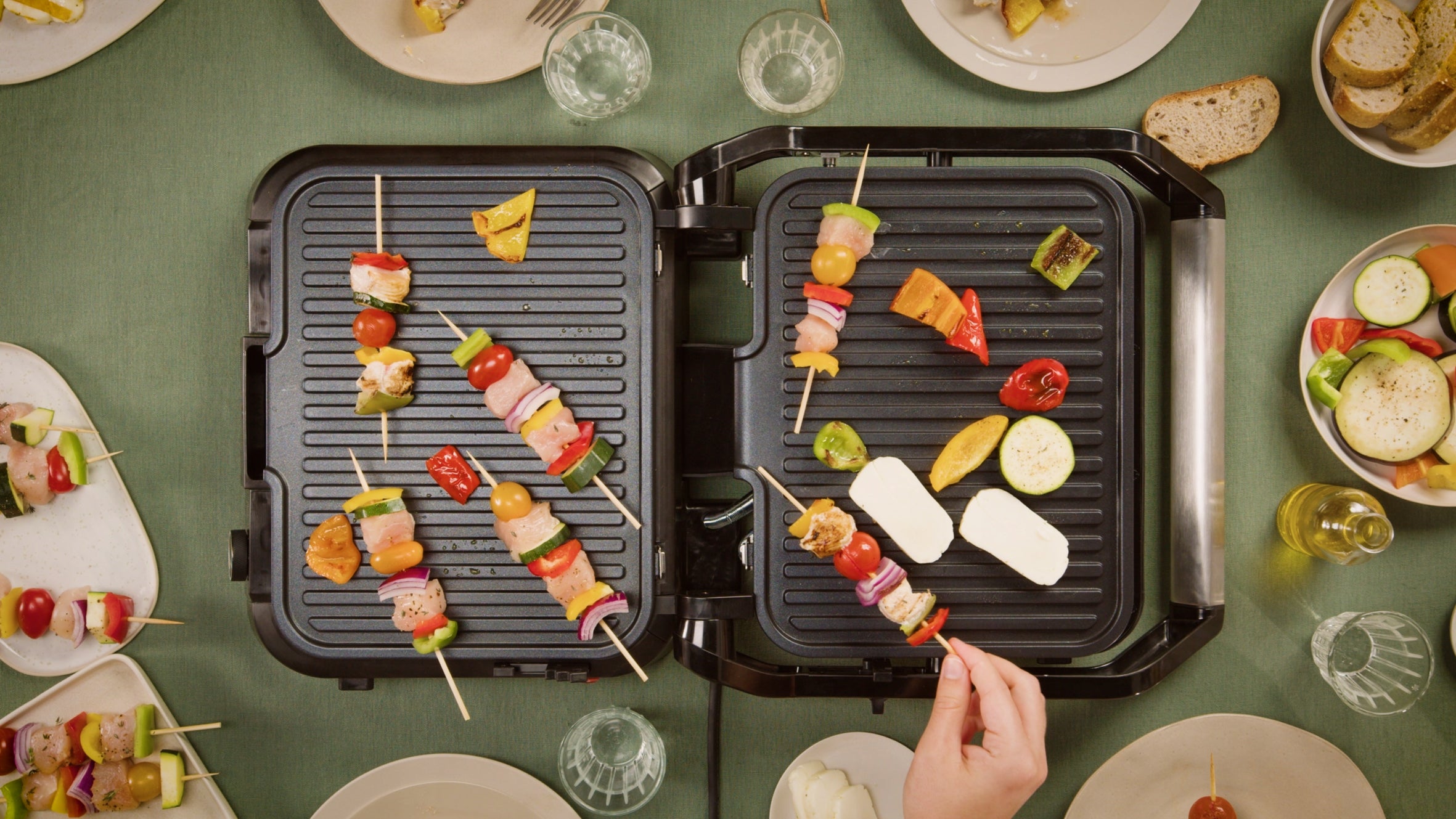 Electric grill TEFAL SuperGrill 3in1 GC510DE0 panini toaster oven 2000W Temperature control yes