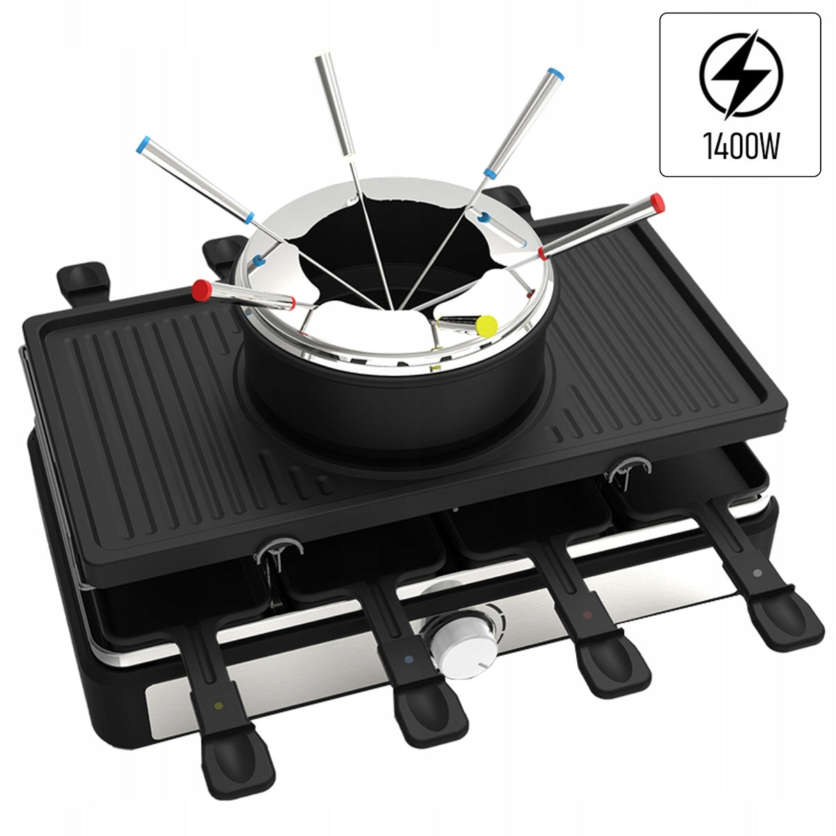 Electric grill Zilan 3in1 FONDUE RACLETTE 1400W 1,6L Manufacturer code ZLN8856