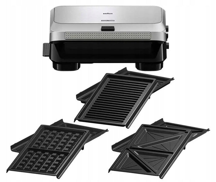 Electric grill plate waffle maker toaster panini 3in1 Braun SM5038