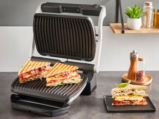 Electric grill toaster Optigrill+ GC718D10 2000 W folding silver Model GC718D10