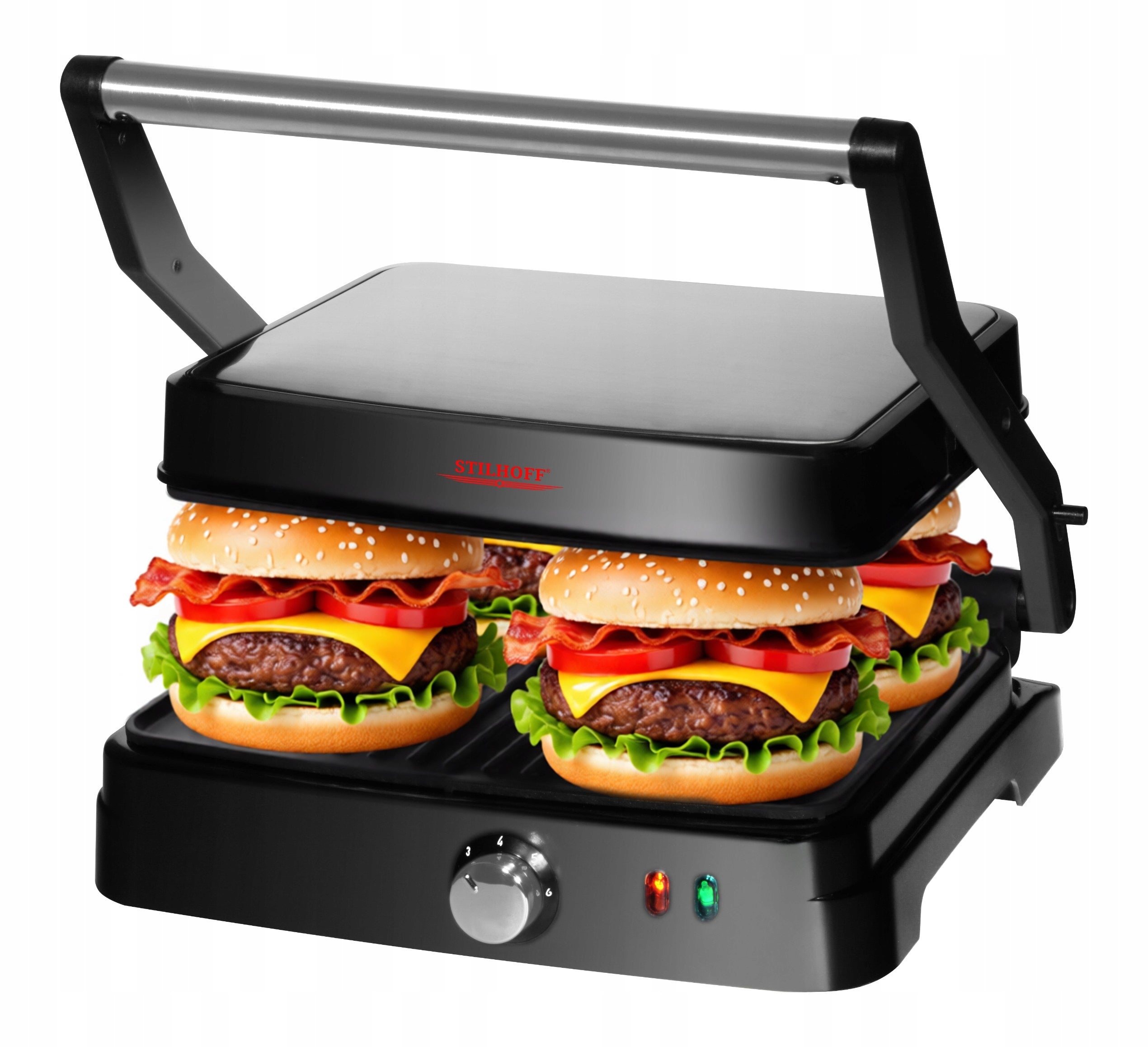 Electric grill toaster for panini sandwiches STILHOFF