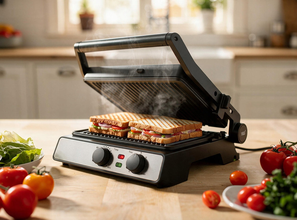 Electric grill Łucznik EG 0215 S 2000 W folding removable plates ILAG Manufacturer code 06.163