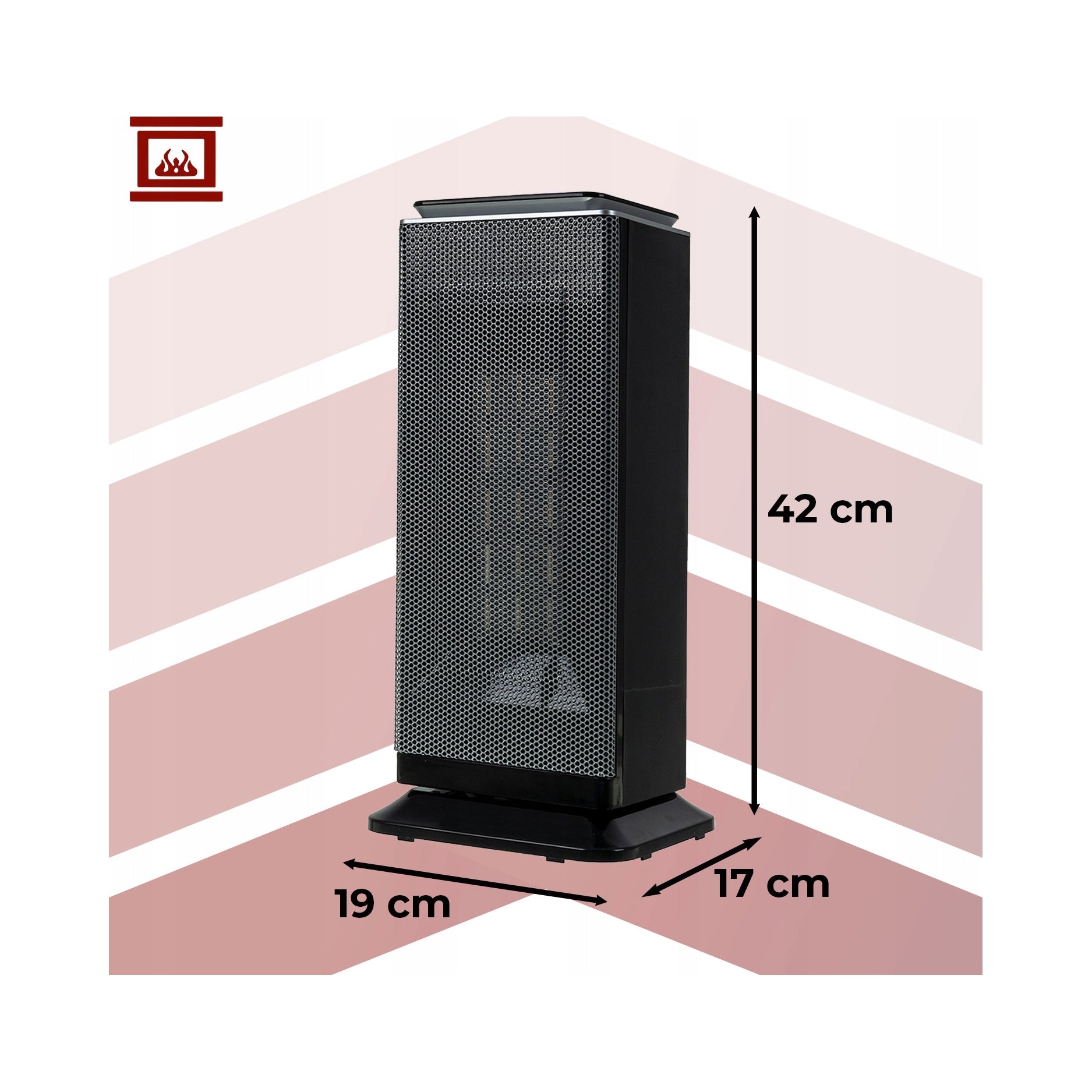 Electric heater Kaminer ceramic 2000 W with remote control and air supply Brand Kaminer