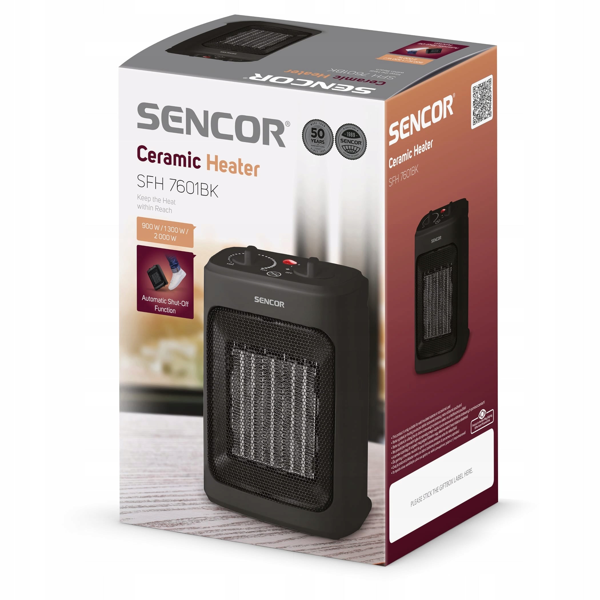 Electric heater Sencor SFH 7601BK 2000 W Brand Sencor